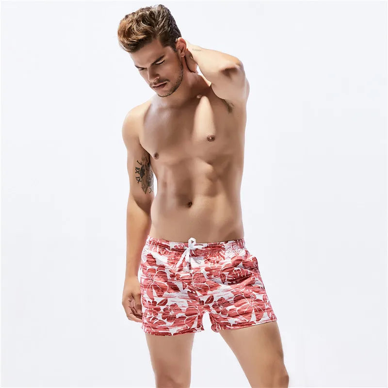 Men's Floral Beach Swimming Shorts