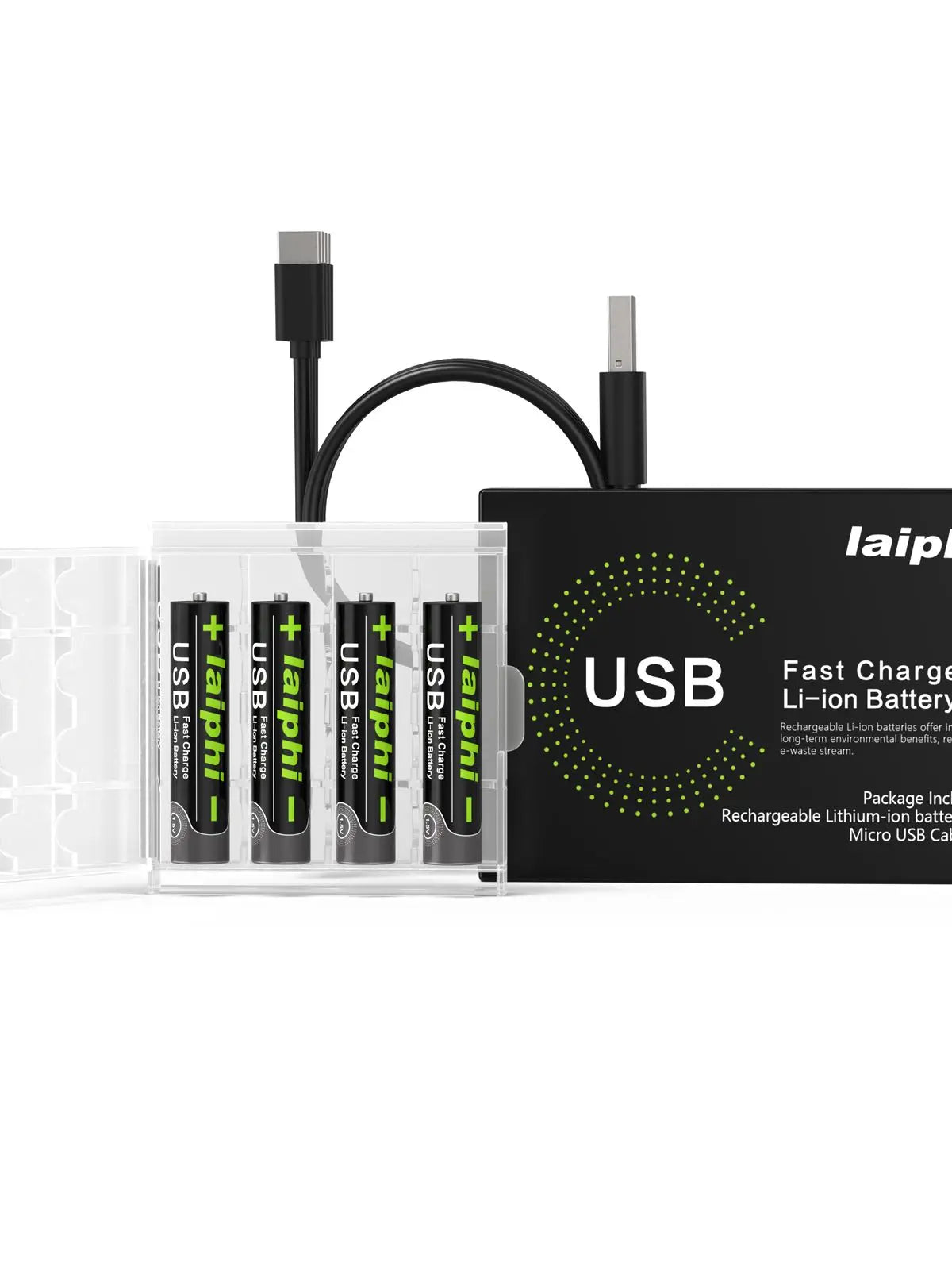 USB Rechargeable 1.5V AAA Lithium Batteries