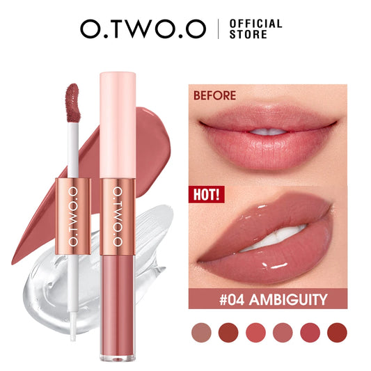 O.TWO.O Double Head Matte & Gloss Non-stick Waterproof Lipstick