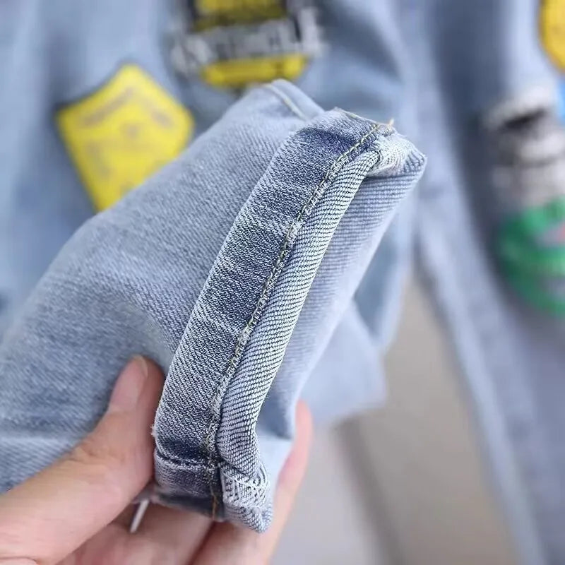 Kids' Fun Print Denim Jeans