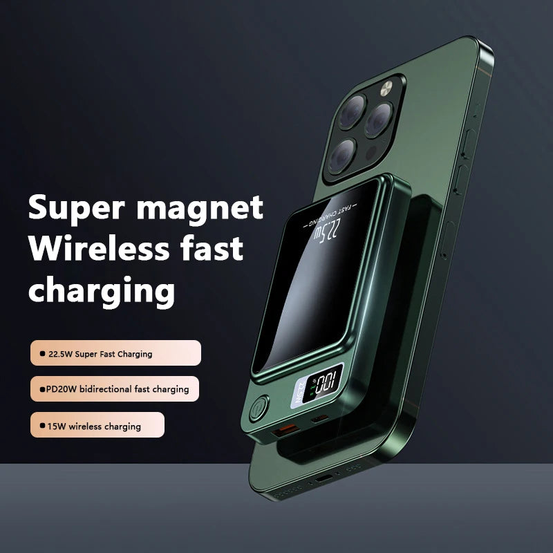 5000mAh Magnetic Super Fast Charging Wireless Charger Power Bank