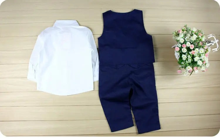 Boy's 3-Piece Formal Gentleman Suit Set