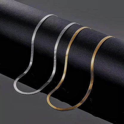 Stainless Steel Classic Snake Chain Bracelet