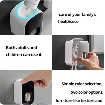 Automatic Waterproof Toothpaste Dispenser - Wall Mountable