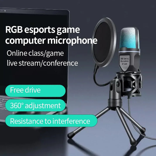 Wired Gaming Microphone for Podcast/Recording Studio/Streaming