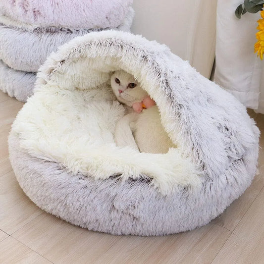 Nest Sleeping Bag Plush Round Pet Bed
