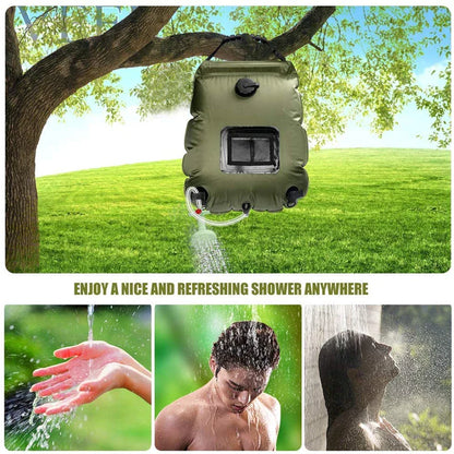 20L Outdoor Camping Solar Heated Shower Bag