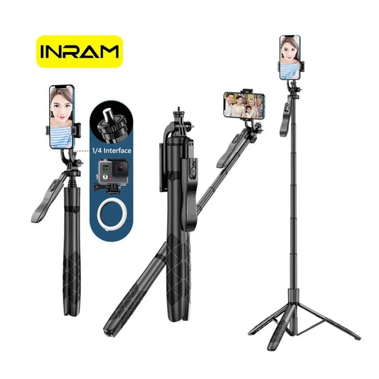 INRAM-L16 Foldable Wireless Selfie Stick & Tripod Stand