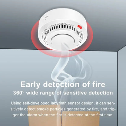 Tuya Fire Protection Smoke Detector with Fire Alarm