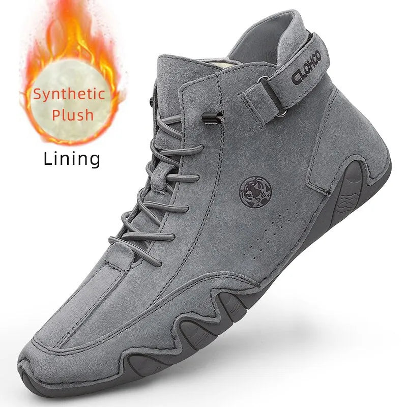 Men's Genuine Leather Casual Ankle Boots