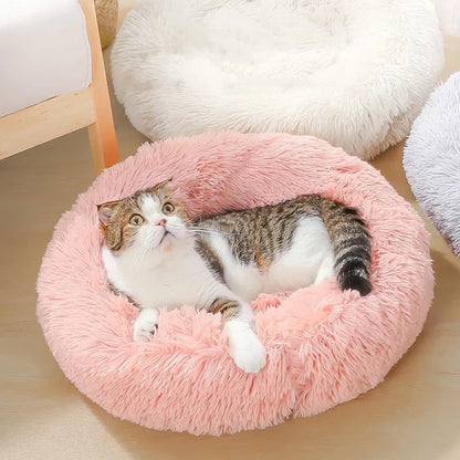 Nest Plush Round Pet Bed