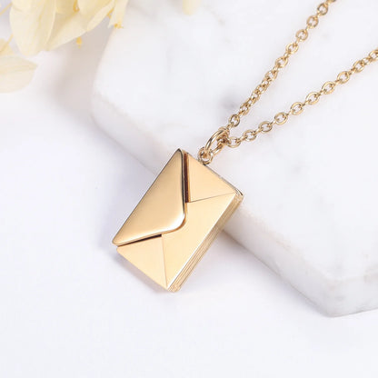 Customized Stainless Steel Love Letter Pendant Necklace