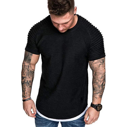 Men's Pure Color Casual T Shirt