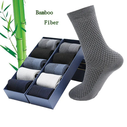 Men's Bamboo Fiber Breathable Socks - 5 Pairs