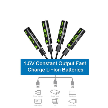 USB Rechargeable 1.5V AAA Lithium Batteries