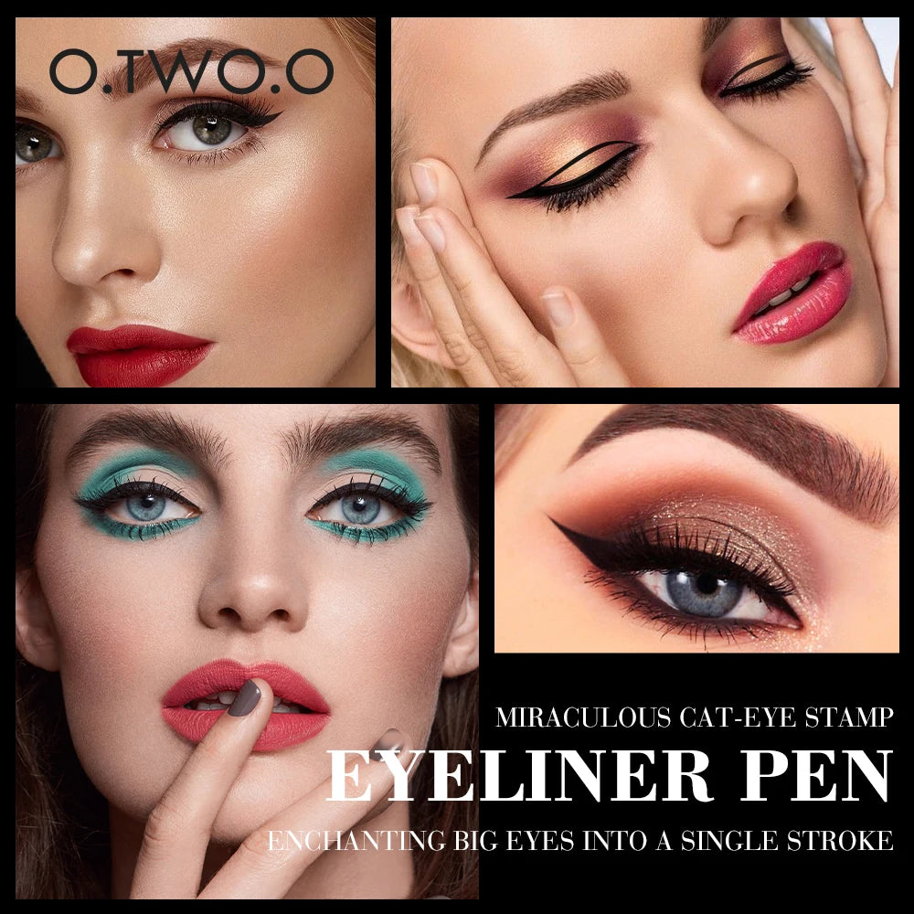 O.TWO.O Waterproof Black Liquid Eyeliner Pen