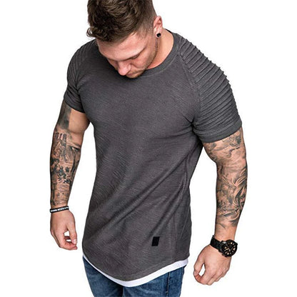 Men's Pure Color Casual T Shirt