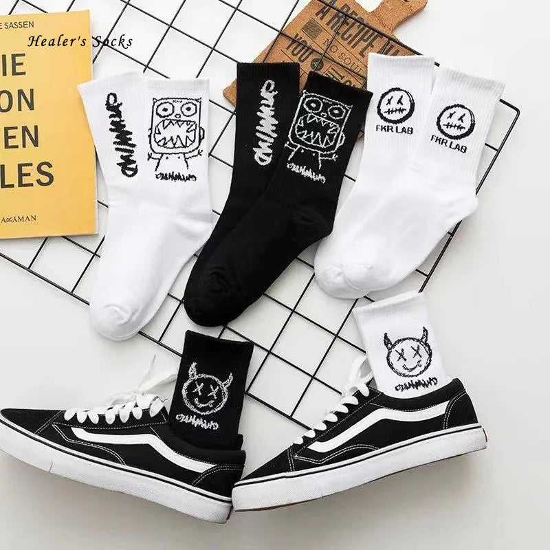 Cotton Graffiti Style Socks