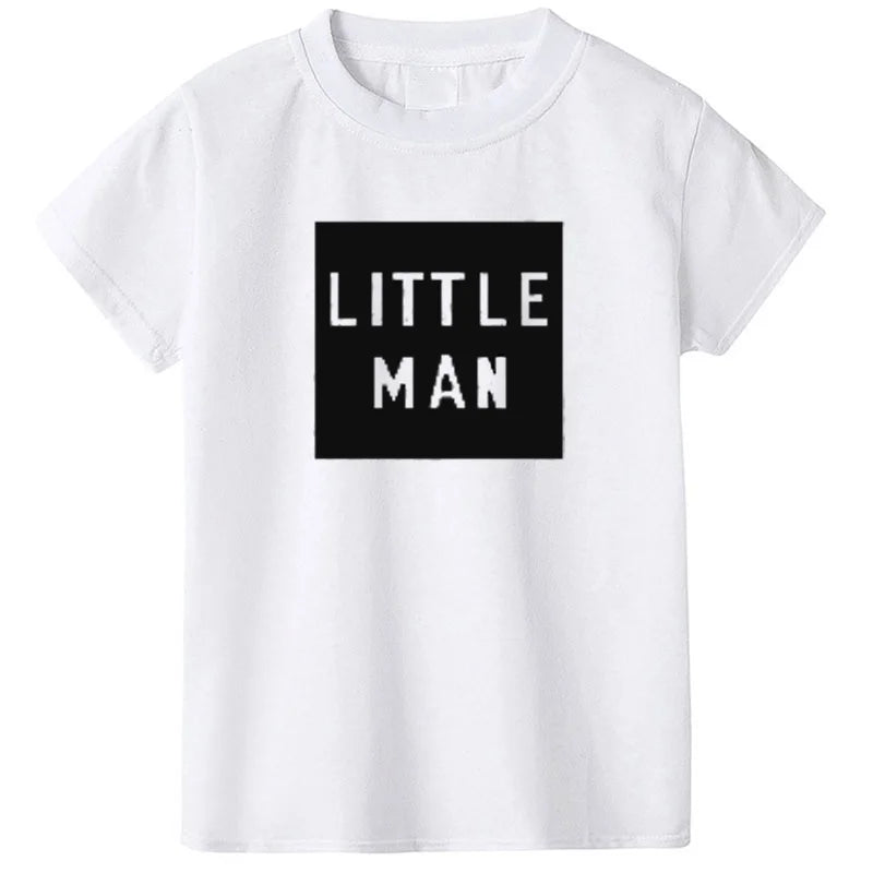 Kids' 100% Cotton Short Sleeve Casual T-Shirt