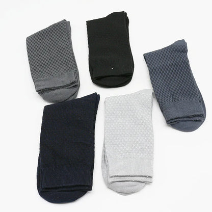 Men's Bamboo Fiber Breathable Socks - 5 Pairs