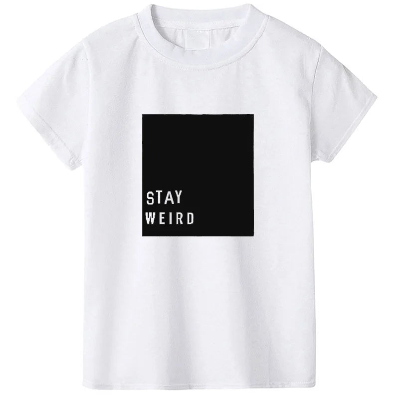 Kids' 100% Cotton Short Sleeve Casual T-Shirt