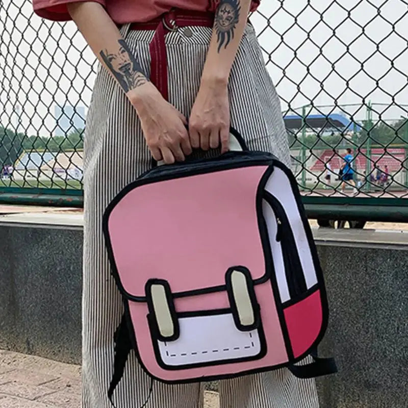 2D Cartoon Style Backpack