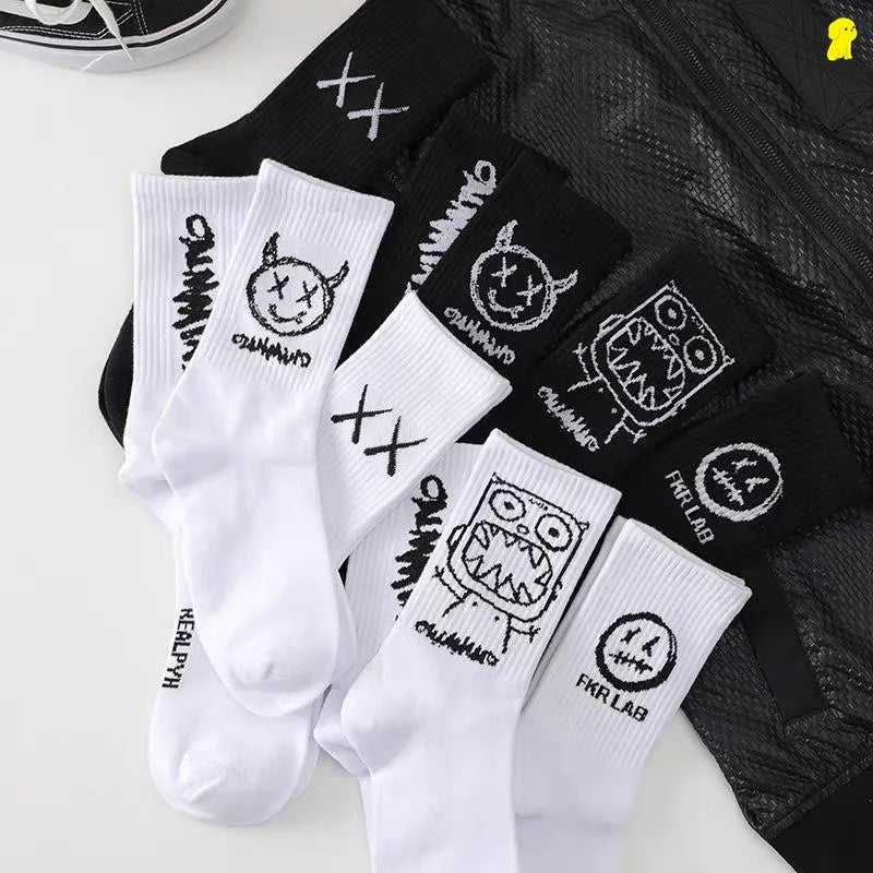 Cotton Graffiti Style Socks