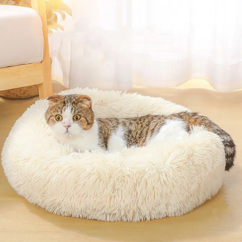 Nest Plush Round Pet Bed