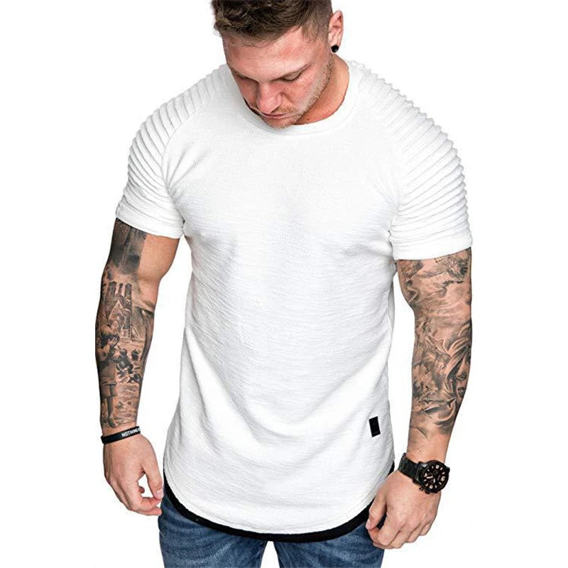 Men's Pure Color Casual T Shirt