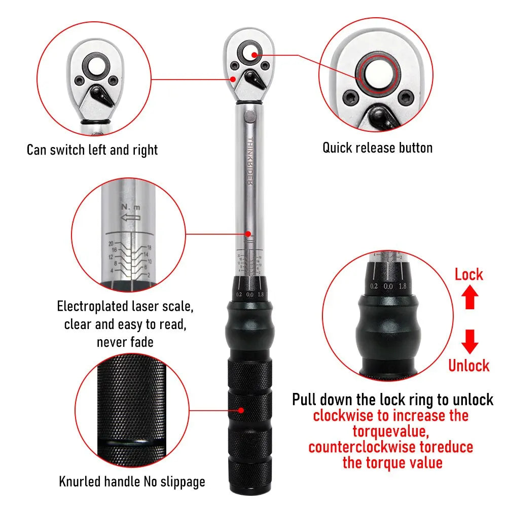 Professional Bicycle Torque Wrench Spanner Set