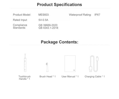 XIAOMI Mijia T100 Sonic Electric Toothbrush