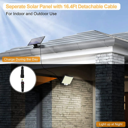 106 LED Waterproof Outdoor Solar Floodlight with Motion Sensor