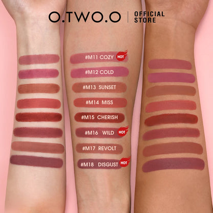 O.TWO.O Long Lasting Smudge-Free Velvet Matte Lipstick