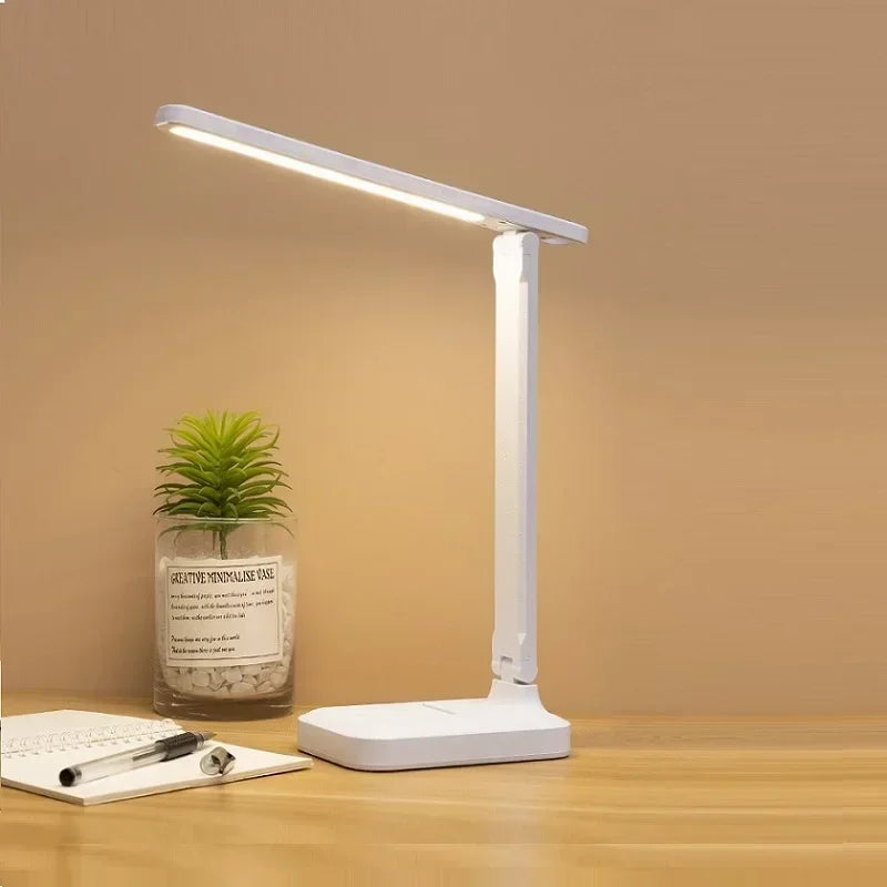 USB Rechargeable Dimmable LED Desk Lamp