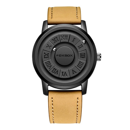 FOXBOX Luxury Scrolling Pointer MagLev Watch