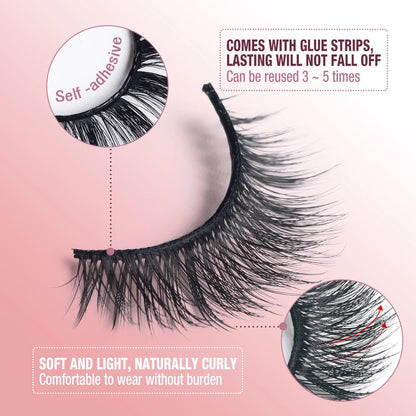 O.TWO.O Reusable Self-adhesive False Eyelashes