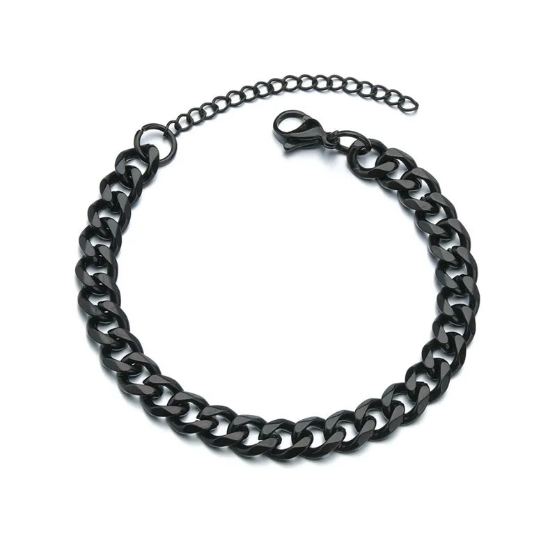 Stainless Steel Cuban Chain Bracelet