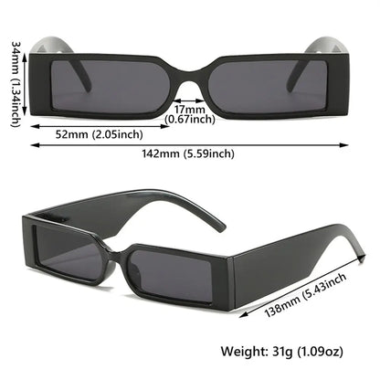 Retro Narrow Rectangle Sunglasses