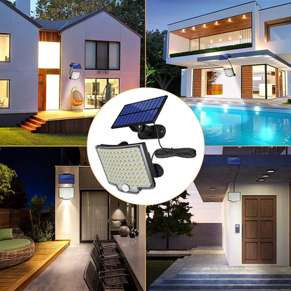 106 LED Waterproof Outdoor Solar Floodlight with Motion Sensor