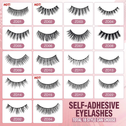 O.TWO.O Reusable Self-adhesive False Eyelashes