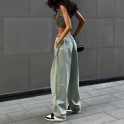 Women's Casual Wide Leg Cargo Pants