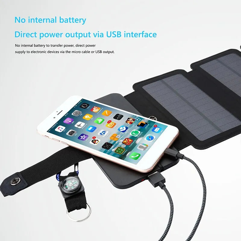 Portable Outdoor Multifunctional Solar Charging Panel