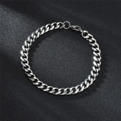 Stainless Steel Cuban Chain Bracelet