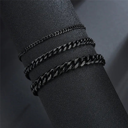 Stainless Steel Cuban Chain Bracelet