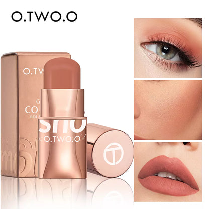 O.TWO.O 3-in-1 Waterproof Blush Stick for Eyes, Cheeks & Lips