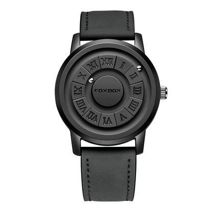 FOXBOX Luxury Scrolling Pointer MagLev Watch