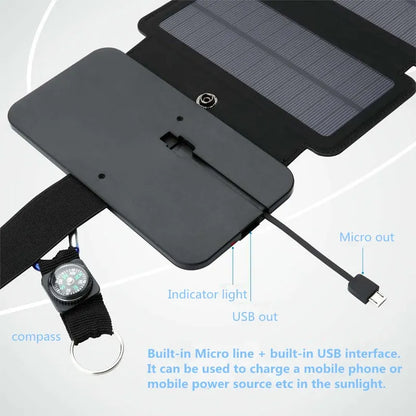 Portable Outdoor Multifunctional Solar Charging Panel