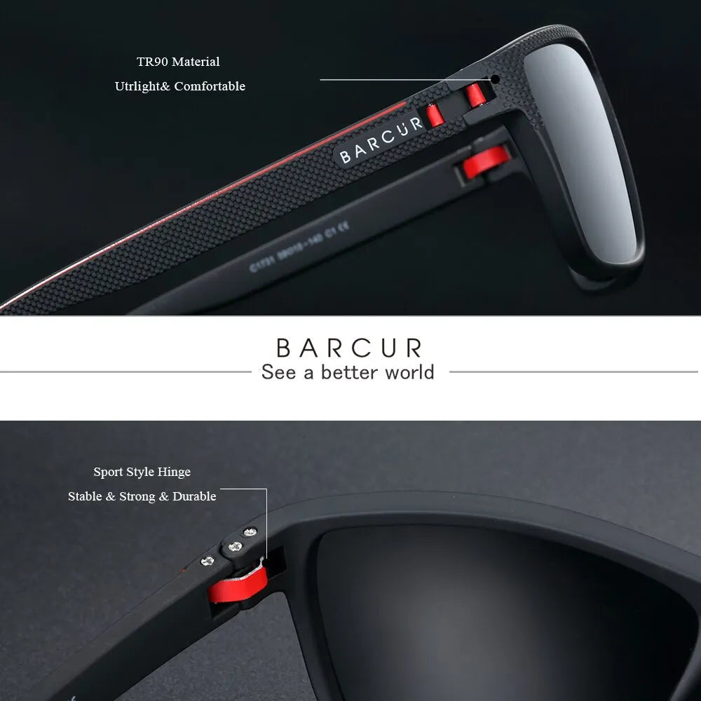 BARCUR Design Polarized Sunglasses - UV400 Protection