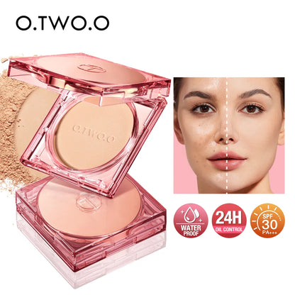 O.TWO.O Long Lasting Oil-Control Compact Face Powder with SPF 30