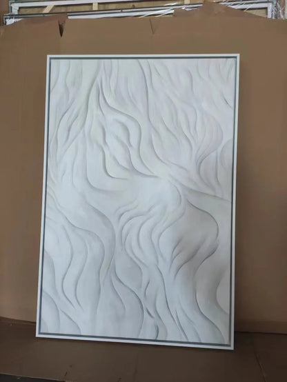 Minimalist 3D Abstract Oil Painting on Canvas